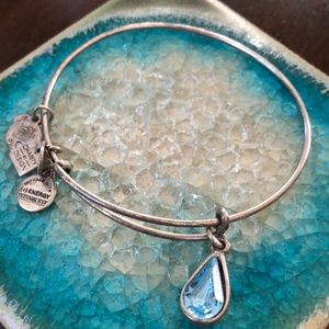Alex & Ani blue jewel bracelet